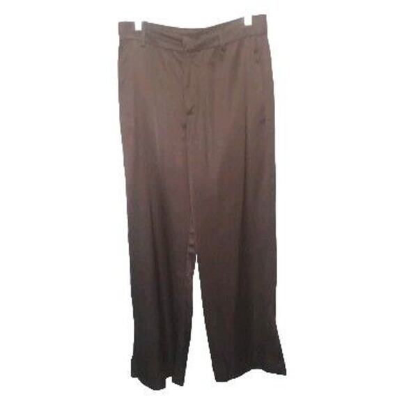 Zara Brown Wide Leg Pants - Picture 3 of 11